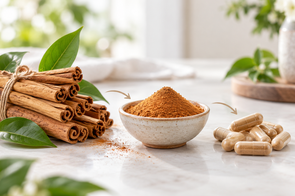 Ceylon cinnamon forms